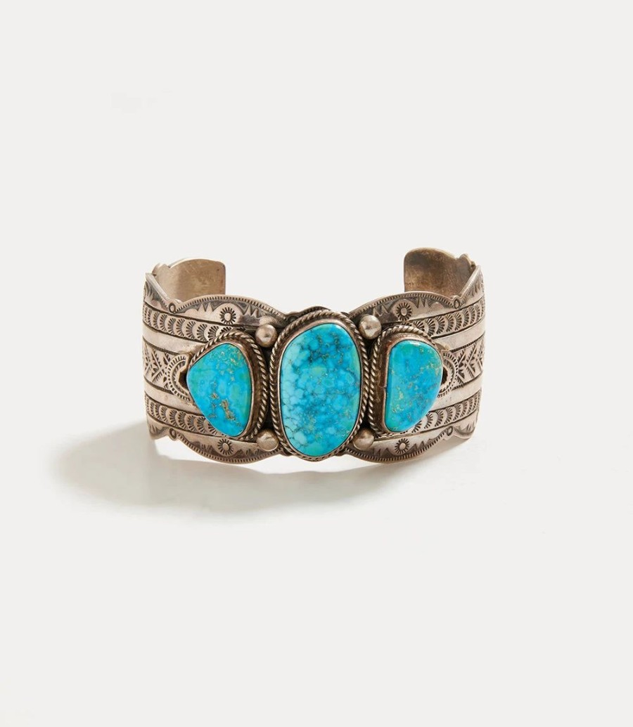 Accessories * | Karen Kane Stone Cuff Bracelet Turquoise