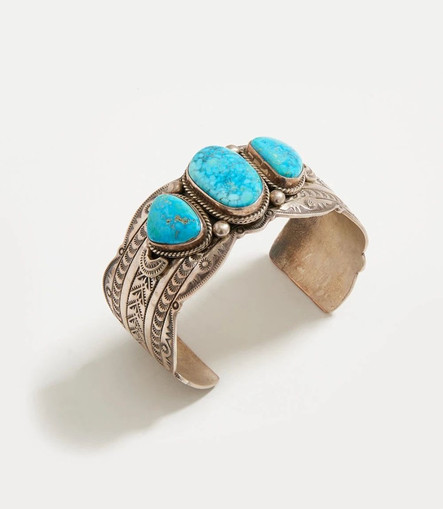 Accessories * | Karen Kane Stone Cuff Bracelet Turquoise