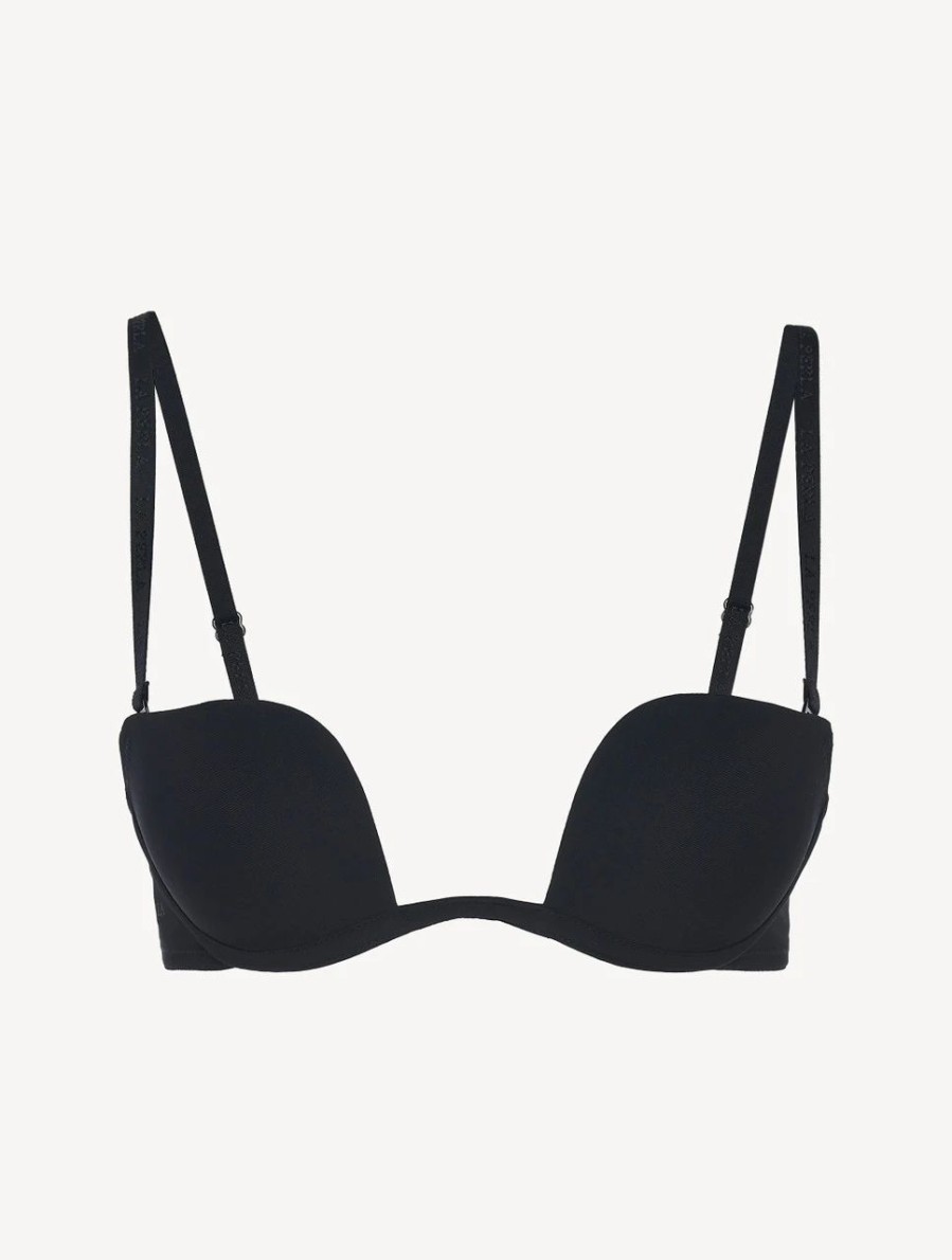 Bras * | Up Date Underwired Push-Up Multiway Bra In Black