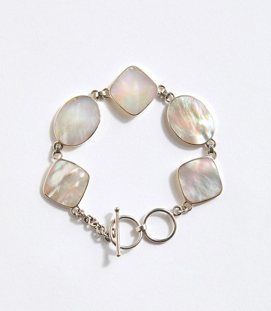 Accessories * | Karen Kane Station Bracelet Mother Of Pearl