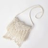 Accessories * | Karen Kane Macrame Crossbody Bag Ivory