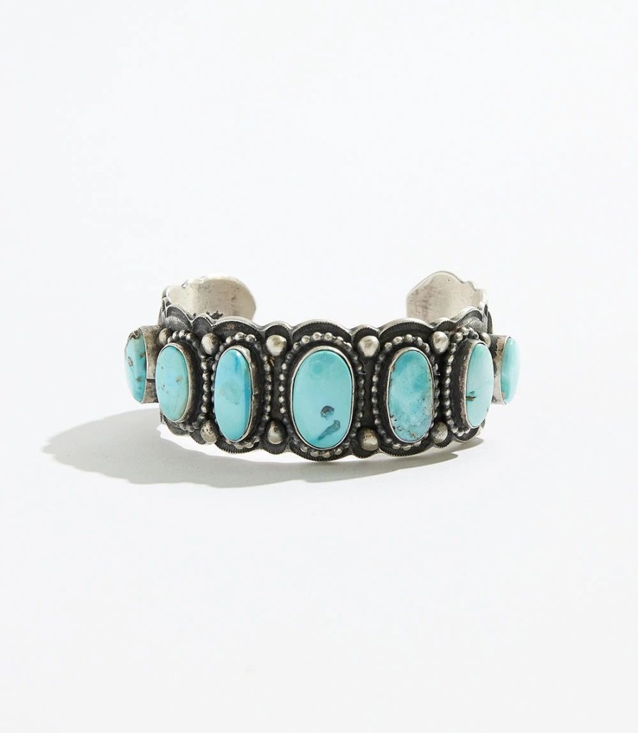 Accessories * | Karen Kane Stone Cuff Bracelet Turquoise