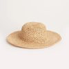 Accessories * | Karen Kane Raffia Wide Brim Hat Natural