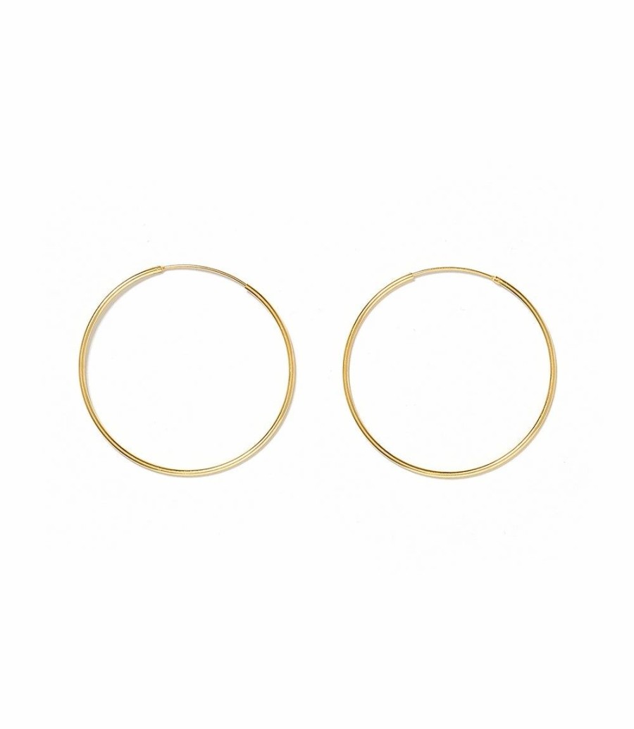 Accessories * | Karen Kane Large Hoop Earrings Gold