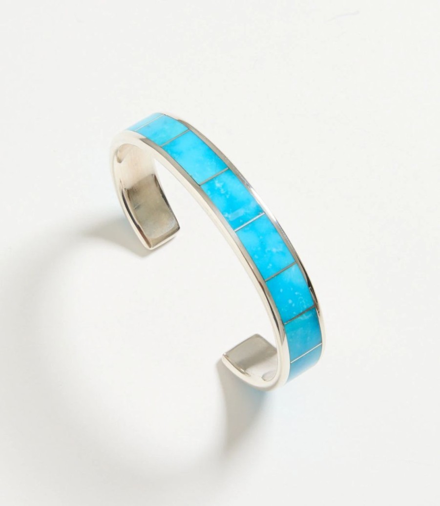 Accessories * | Karen Kane Inlay Cuff Bracelet Turquoise