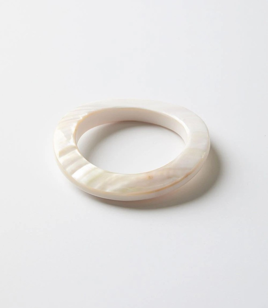 Accessories * | Karen Kane Bangle Bracelet Mother Of Pearl