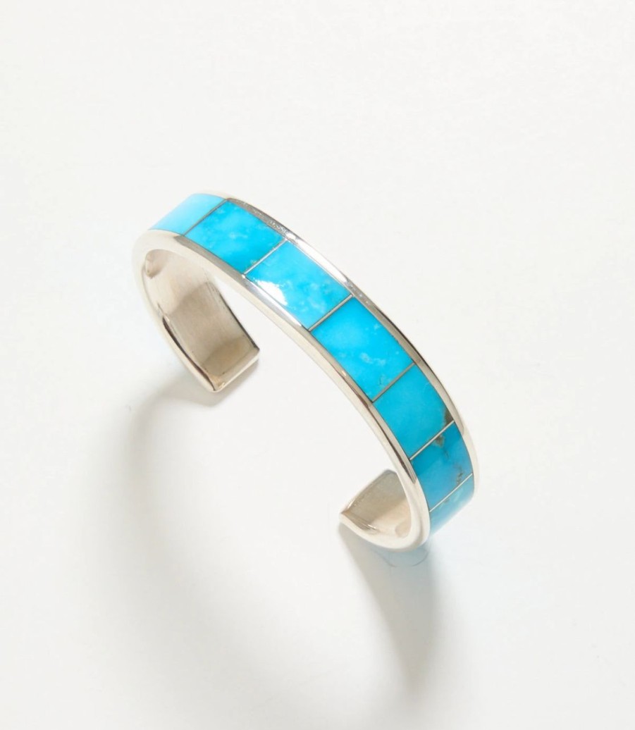 Accessories * | Karen Kane Inlay Cuff Bracelet Turquoise