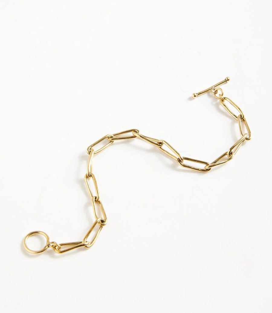 Accessories * | Karen Kane Thin Chain Bracelet Gold