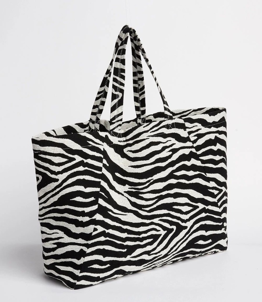 Accessories * | Karen Kane Weekend Tote Bag Zebra