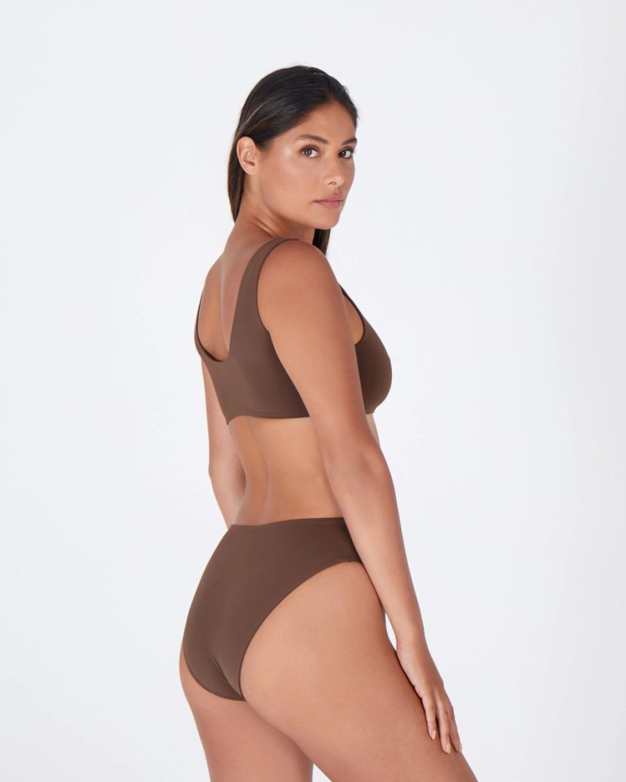 Bottoms * | Sculpt Swim Lawrence Mocha Bottom