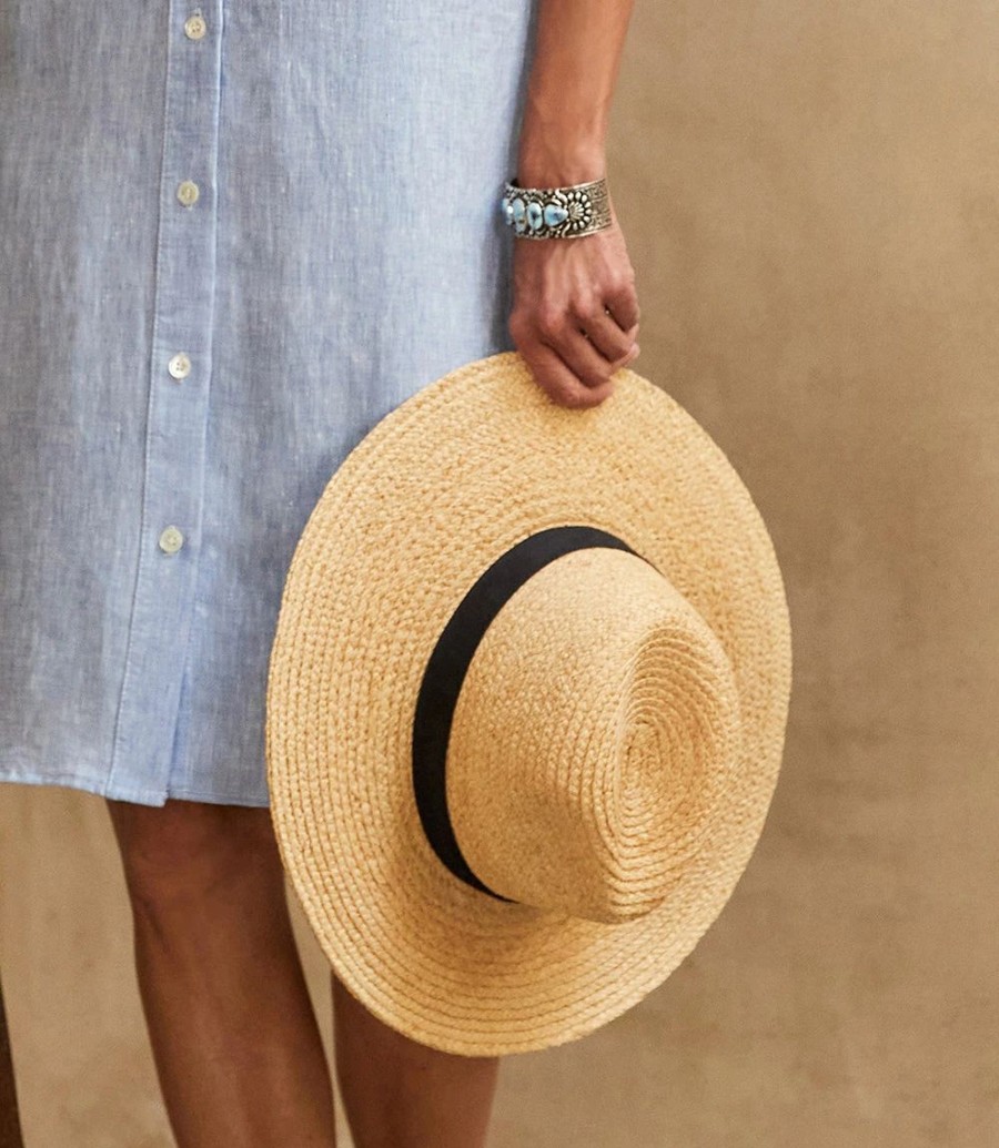 Accessories * | Karen Kane Straw Panama Hat Natural