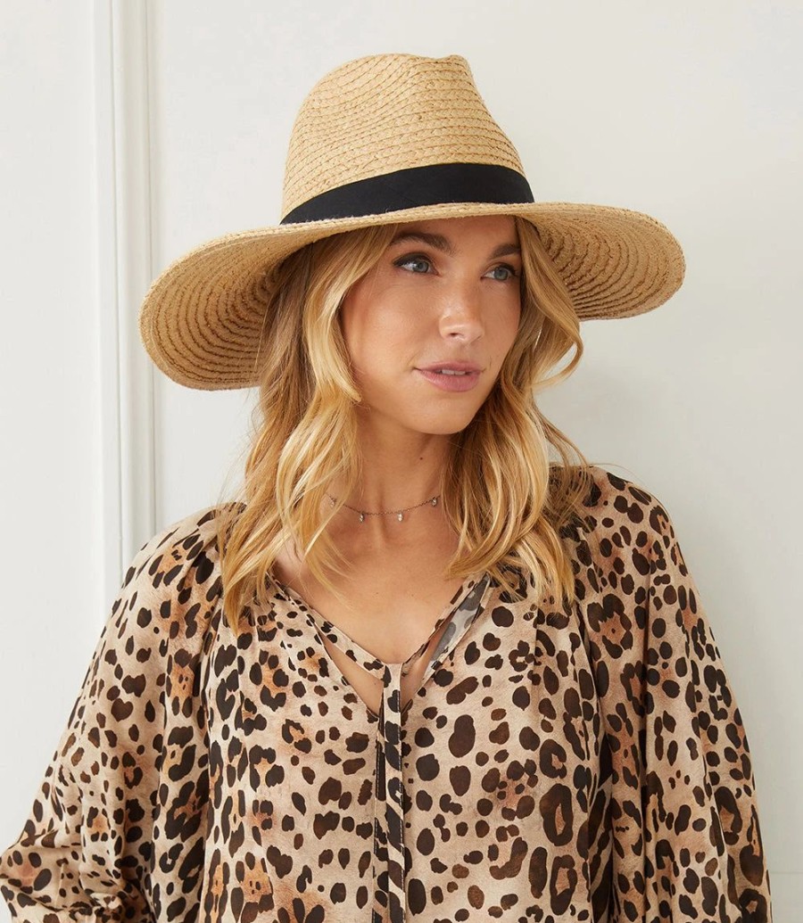 Accessories * | Karen Kane Straw Panama Hat Natural