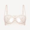 Bras * | Petit Macrame Underwired Long Line Bra In Rose Beige