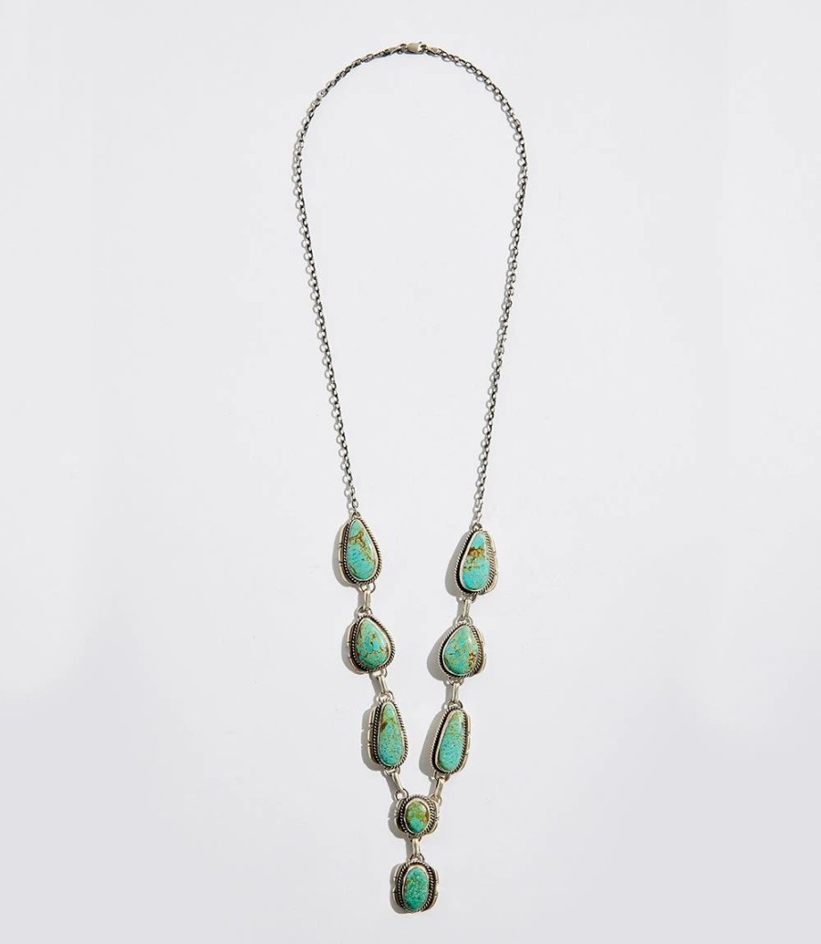 Accessories * | Karen Kane Stone Station Necklace Turquoise