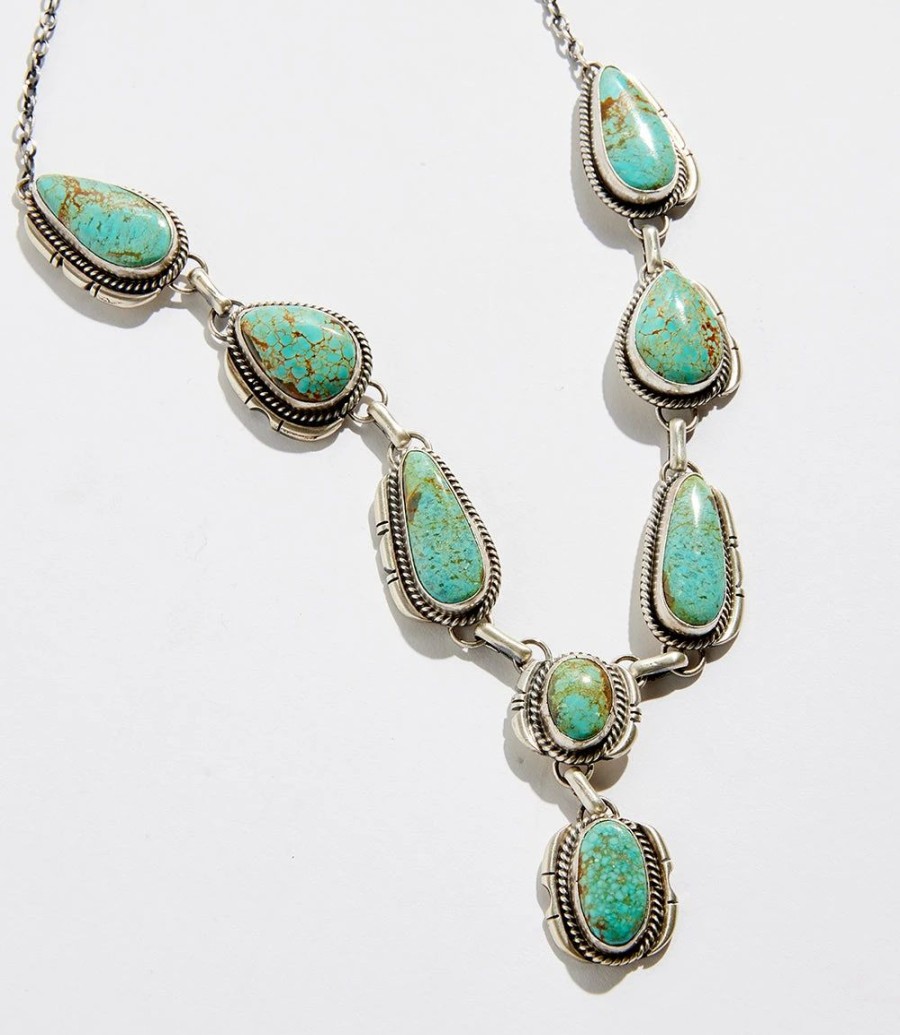 Accessories * | Karen Kane Stone Station Necklace Turquoise