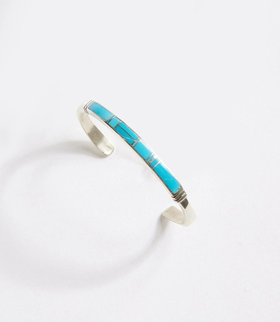 Accessories * | Karen Kane Inlay Cuff Bracelet Turquoise