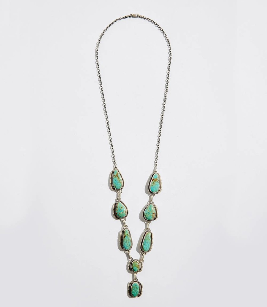 Accessories * | Karen Kane Stone Station Necklace Turquoise