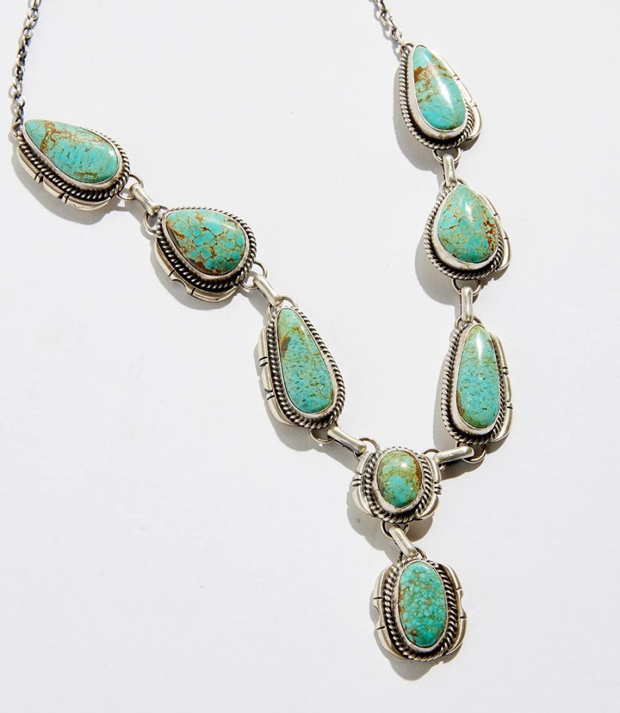 Accessories * | Karen Kane Stone Station Necklace Turquoise