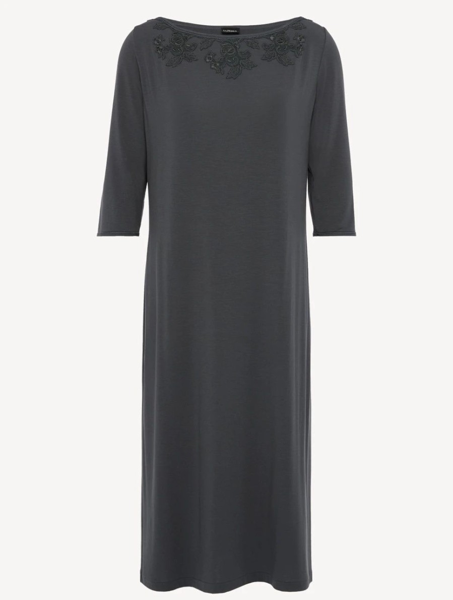 Sleepwear * | Maison@Home Nightdress In Charcoal Grey