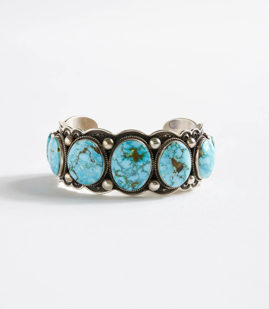 Accessories * | Karen Kane Multi-Stone Stone Cuff Bracelet Turquoise