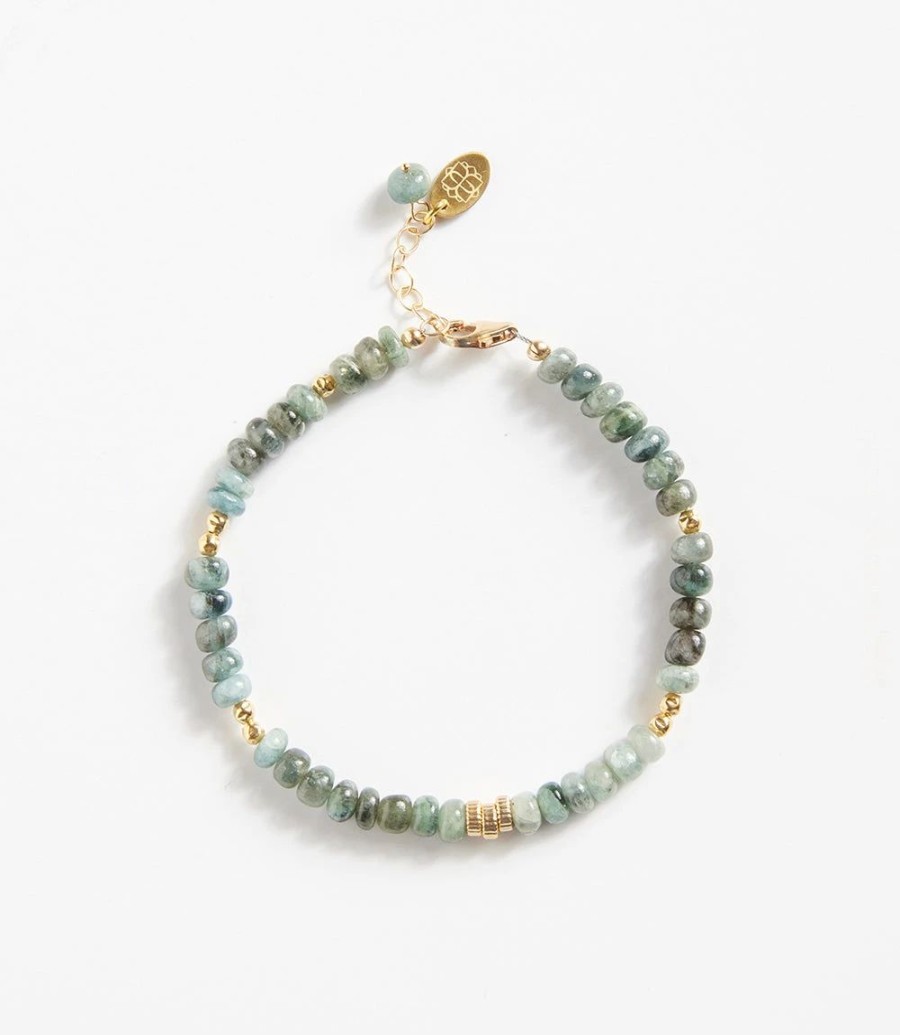 Accessories * | Karen Kane Beaded Gemstone Bracelet Gold