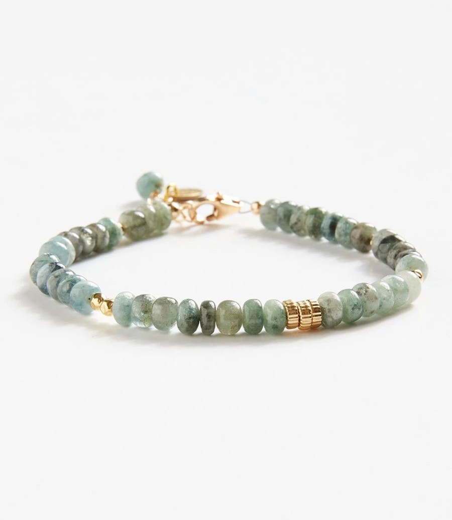 Accessories * | Karen Kane Beaded Gemstone Bracelet Gold