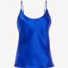 Sleepwear * | Silk Camisole Top In Electric Blue