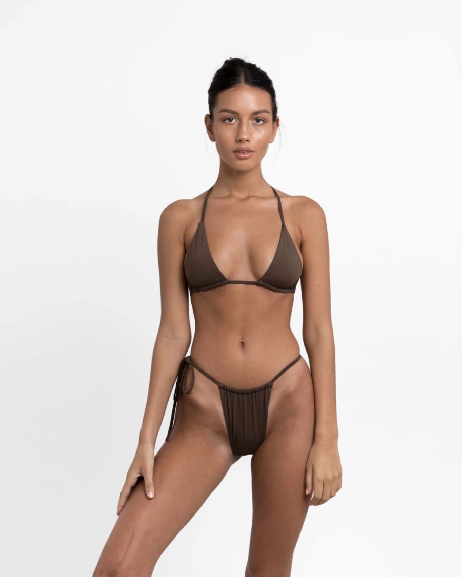 Bottoms * | Sculpt Swim Liberty Mocha Bottom