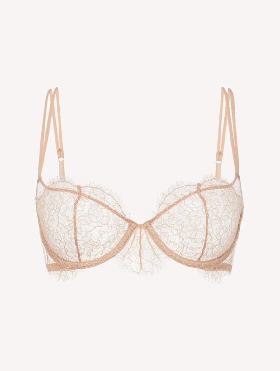 Bras * | Spell On You Balconette Bra With Lace In Oak Blush