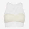 Bras * | Maison Contouring Crop Top In Off-White Stretch Tulle