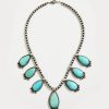 Accessories * | Karen Kane Vintage Sterling Silver Necklace Turquoise