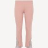 Sleepwear * | Angel Kiss Cashmere Blend Ribbed Trousers In Blush Clay With Frastaglio