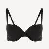 Bras * | Souple Black Cotton T-Shirt Bra