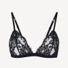 Bras * | Souple Black Lace Triangle Bra