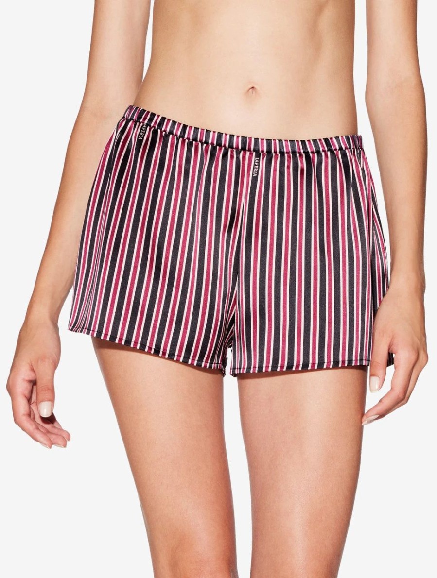 Sleepwear * | Silk Striped Sleep Shorts