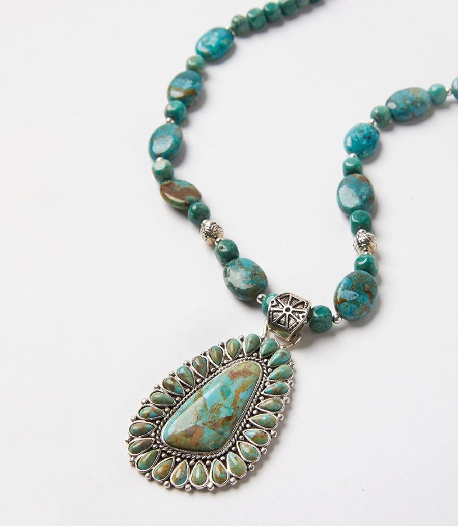 Accessories * | Karen Kane Pendant Necklace Turquoise