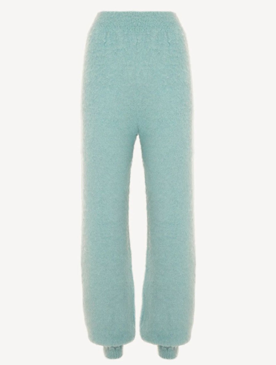 Sleepwear * | Fluffy Cocoon Alpaca Blend Trousers In Almond Green