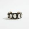 Accessories * | Karen Kane Buffalo Stone Cuff Bracelet White