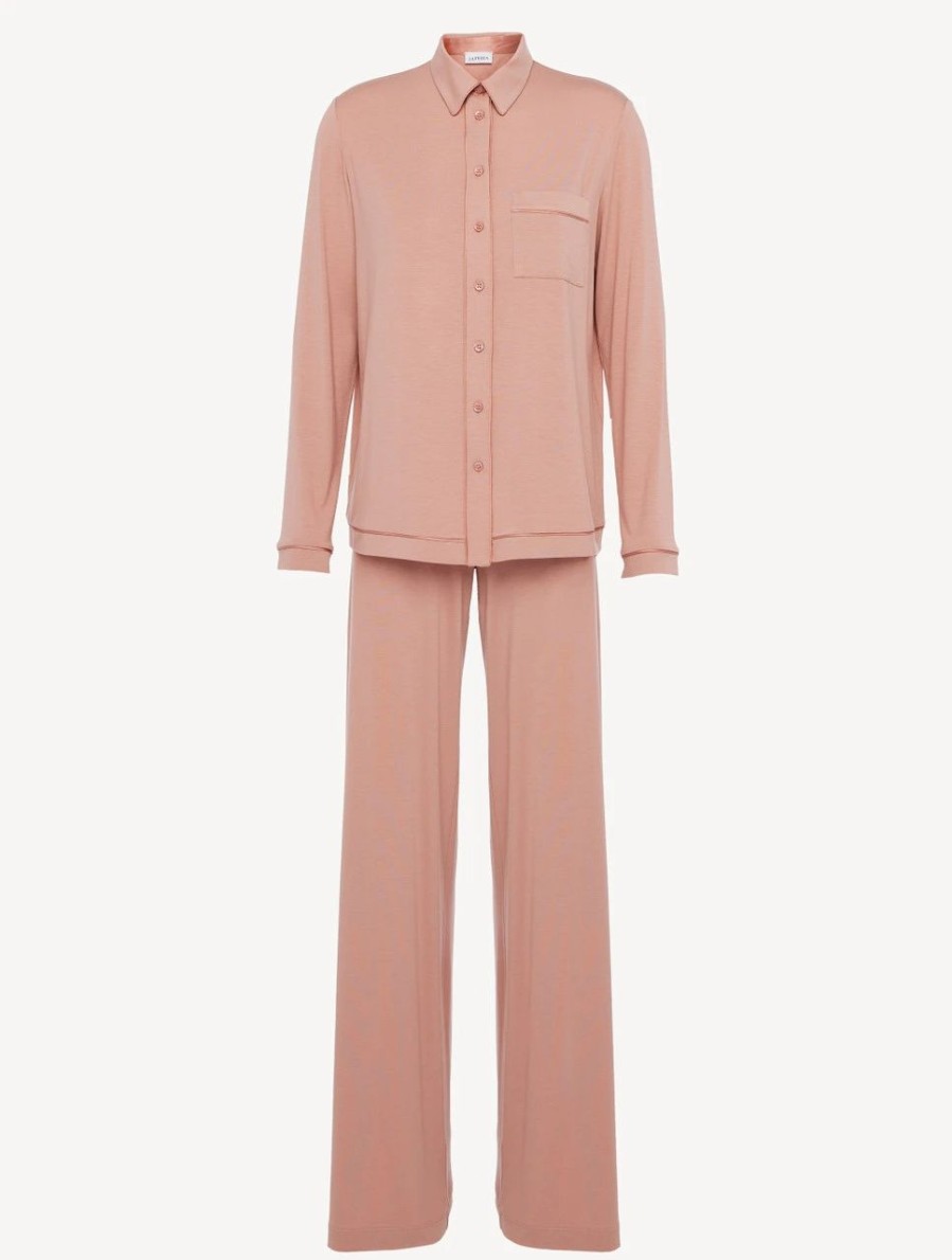 Sleepwear * | Midnight Botanica Pyjamas In Blush Clay