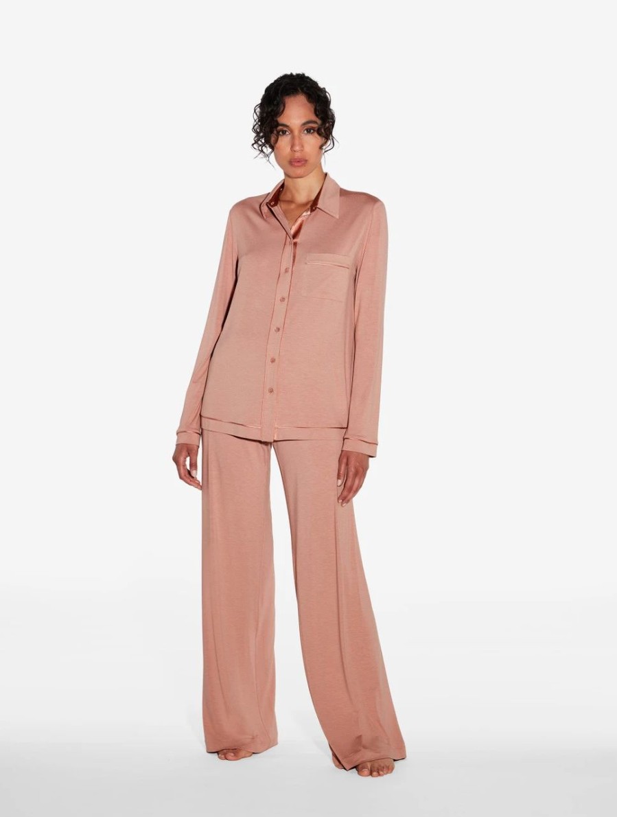 Sleepwear * | Midnight Botanica Pyjamas In Blush Clay