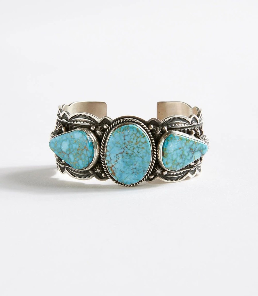 Accessories * | Karen Kane Kingman Stone Cuff Bracelet Turquoise