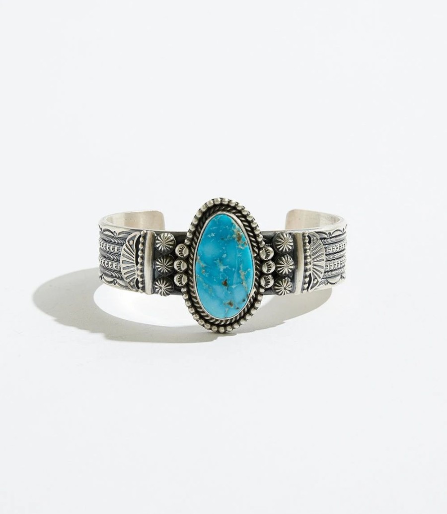 Accessories * | Karen Kane Oval Stone Bracelet Turquoise