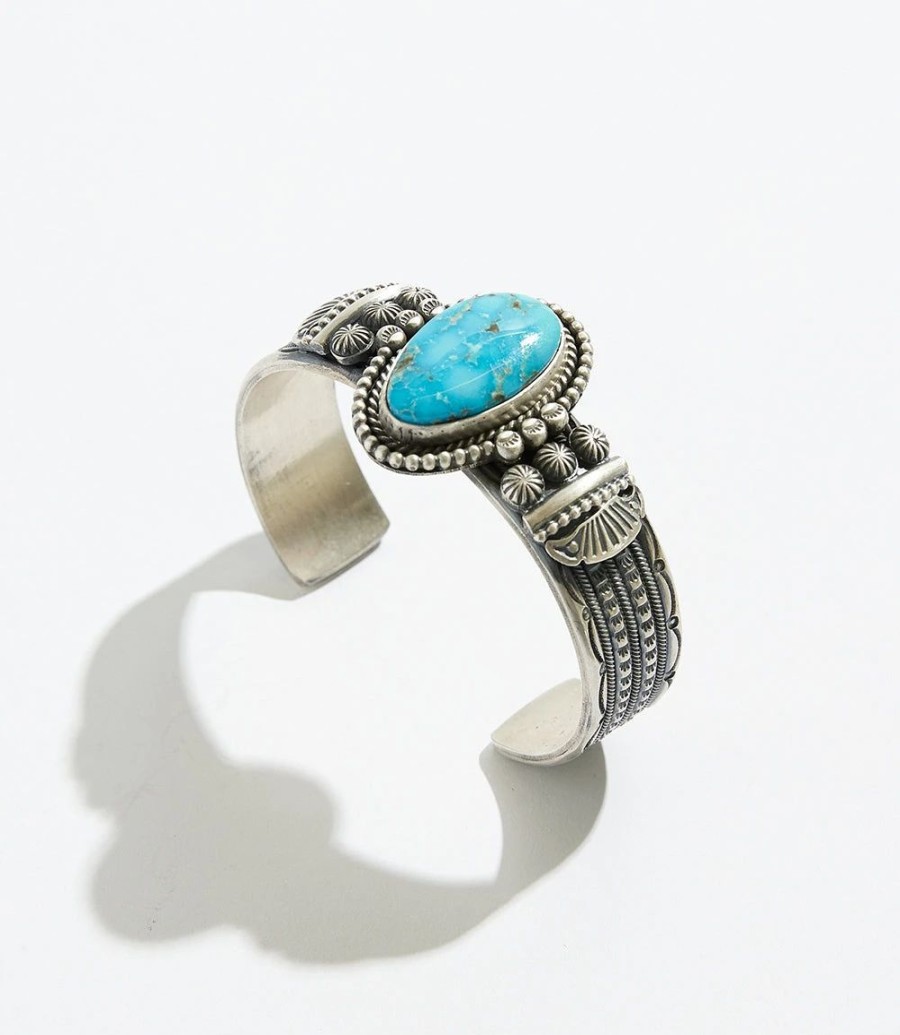 Accessories * | Karen Kane Oval Stone Bracelet Turquoise