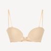 Bras * | Second Skin Latte-Coloured Underwired Padded Bandeau U-Bra