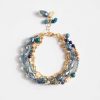 Accessories * | Karen Kane Beaded Multistrand Bracelet Blue