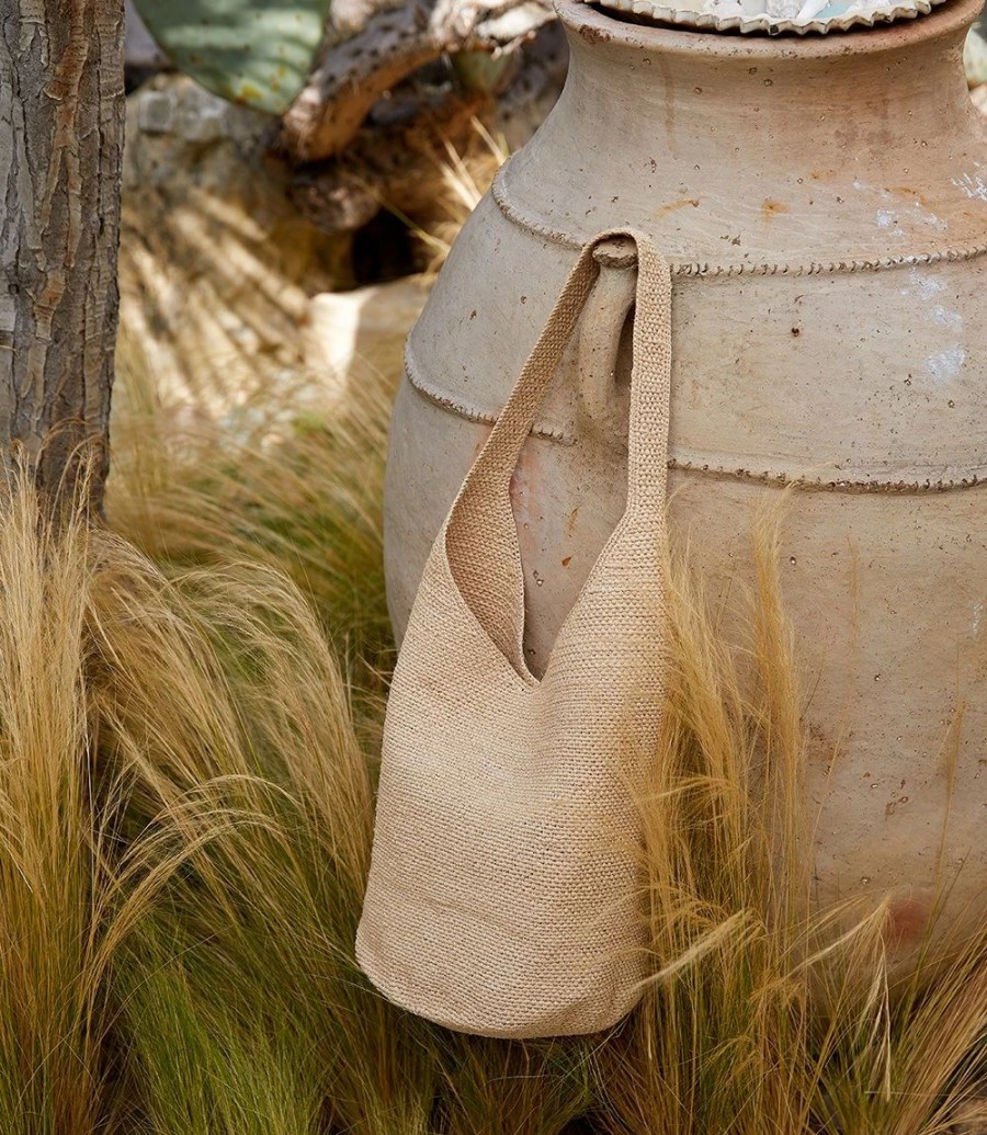 Accessories * | Karen Kane Raffia Sling Bag Natural