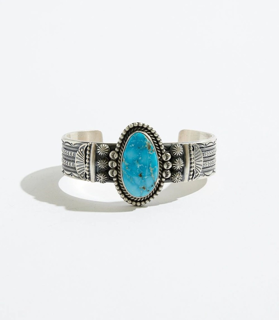 Accessories * | Karen Kane Oval Stone Bracelet Turquoise