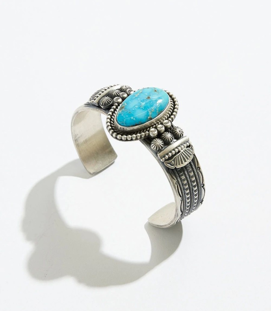 Accessories * | Karen Kane Oval Stone Bracelet Turquoise