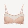 Bras * | Maison Contouring Bralette In Sand Stretch Tulle